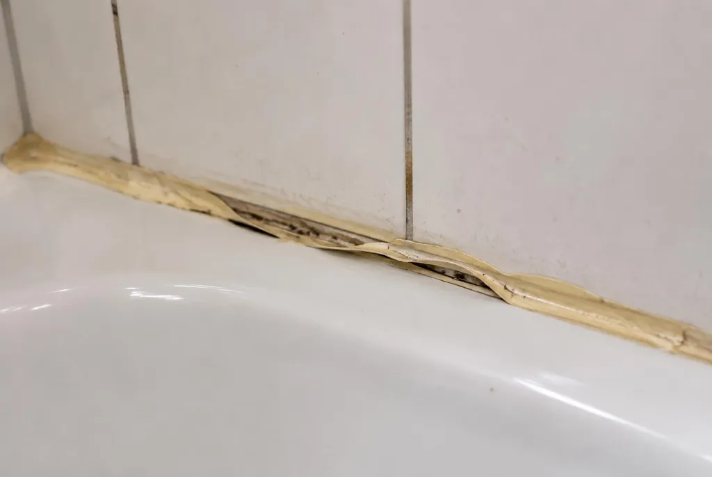 Kitbedrijf Hillegom – loslatende kit naast het bad